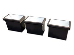 Custom made bronze aluminum scupper boxes