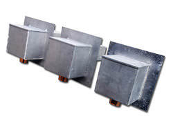 Lead coated copper scupper boxes