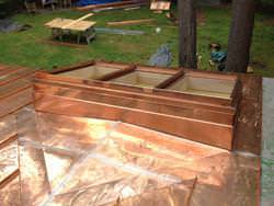 Custom copper skylight