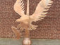 Custom copper weathervane - bald eagle catching a salmon - view 3