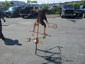 Copper squash player weathervane custom made - view 3