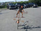 Copper squash player weathervane custom made - view 5